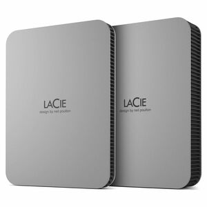 LaCie STLP2000400 1 TB Portable Hard Drive - External - Moon Silver - USB 3.1 Type C
