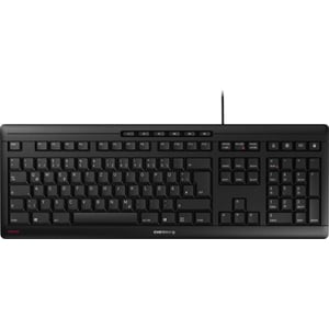 CHERRY STREAM Keyboard - Cable Connectivity - USB Interface - Pan-Nordic - Black - Scissors Keyswitch - 105 Key(s) - Volum