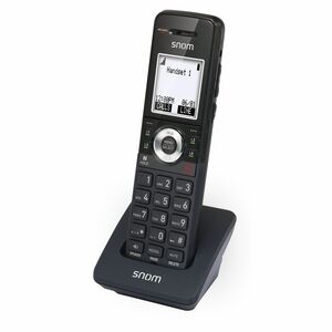 Snom M10 SC Handset - Wandmontierbar - Schwarz - Schnurlos - DECT - 4,6 cm (1,8 Zoll) Screen Size - Headset-Anschluss - 9 