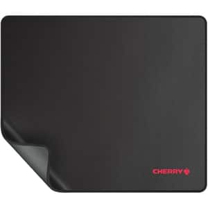 CHERRY Extra Large Mouse Pad - 5 mm x 350 mm x 300 mm Dimension - Black - Rubber - Anti-slip, Waterproof, Wear Resistant, 