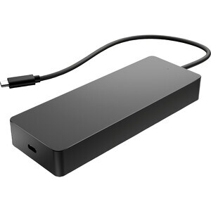 HP USB-Typ C Docking Station für Desktop-PC, Notebook, Monitor - Schwarz - 2 Unterstützte Displays - 4K - 3840 x 2160 - 2 