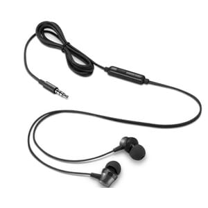 Casque Lenovo - Filaire - Couleur Noir - Binaural - Intra-auriculaires - 32 Ohm - Fréquence 100 Hz/200 kHz - Câble 120 cm 