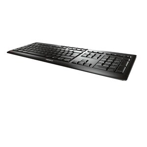 CHERRY STREAM Keyboard - Cable Connectivity - USB Interface - English (UK) - QWERTY Layout - Scissors Keyswitch - 10 Hot K