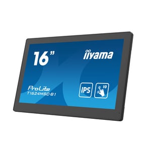 iiyama ProLite T1624MSC-B1 16 Zoll Klasse LCD-Touchscreen-Monitor - 16:9 Format - 25 ms Reaktionszeit - 39,6 cm (15,6 Zoll
