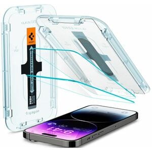 Spigen EZ FIT GLAS.tR 9H Tempered Glass Screen Protector for iPhone 14 Pro - Transparency - 2 Piece - For 15.5 cm (6.1") O