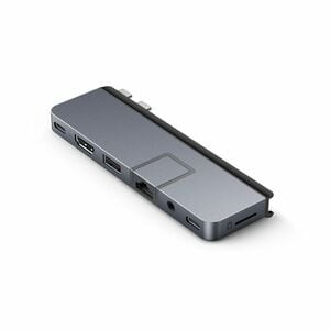 Hyper HyperDrive DUO PRO HD575-GRAY USB Type C Docking Station for Tablet PC, Desktop PC, Notebook - Charging Capability -