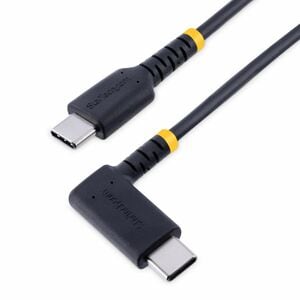 StarTech.com 6in (15cm) USB C Charging Cable Right Angle, 60W PD 3A, Heavy Duty Fast Charge USB-C Cable, Durable Rugged Ar