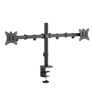 V7 DM1GCD Clamp Mount for Monitor - Landscape/Portrait - V7 Dual Monitor Articulating Clamp Mount - Dual Monitor Stand - G