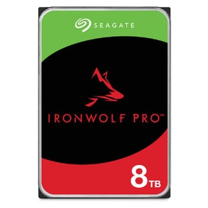 Seagate IronWolf Pro ST8000NT001 8 TB Hard Drive - 3.5" Internal - SATA (SATA/600) - Conventional Magnetic Recording (CMR)