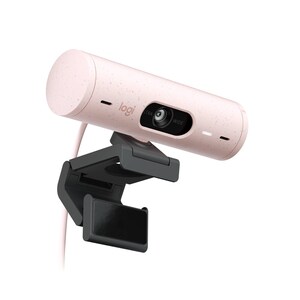 Logitech BRIO 500 Webcam - 4 Megapíxel - 60 fps - Rosa - USB Tipo C - 1920 x 1080 Vídeo - Foco automático - 90° Angle - 4x