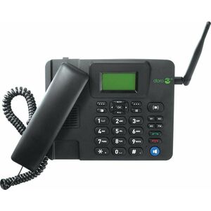 Doro 4100H 80 MB Desktop Cellular Phone - LCD 128 x 64 - 4G - Black - UNISOC UMS9117 SoC - 1 SIM Support - SIM-free - 1000