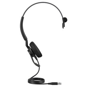 Jabra Engage 40 Wired Over-the-head Mono Headset - Monaural - Supra-aural - 50 Hz to 20 kHz - 160 cm Cable - MEMS Technolo