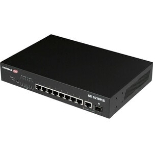 Switch Ethernet Edimax Web Smart GS-5210PLG 9 Porte Gestibile - Gigabit Ethernet - 10/100/1000Base-T, 1000Base-X - 3 Layer