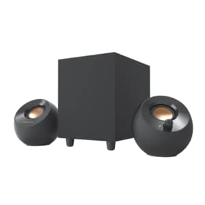 Creative Pebble Plus 2.1 Speaker System - 8 W RMS - Black - 50 Hz to 20 kHz
