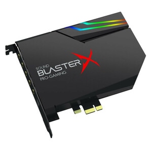 Creative Sound BlasterX Sound Board - 122 bit DAC Data Width - 7.1 Sound Channels - Internal - PCI Express - 122 dB - 4 By