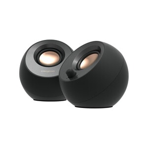 Creative Pebble V3 2.0 Bluetooth Speaker System - 8 W RMS - Black - Tabletop - 100 Hz to 17 kHz
