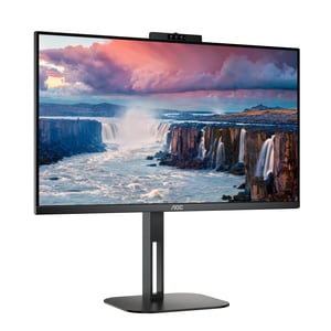 AOC 24V5CW 24" Aula Webcam Full HD Monitor LCD para gaming - 16:9 - Preto mate - 60,5 cm (23,8") Viewable - Tecnologia IPS