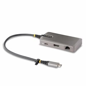 StarTech.com USB-C Multiport Adapter, 4K60Hz HDMI, HDR, 2-Port 5Gbps USB Hub, 100W PD Pass-Through, GbE, Mini Dock, Window