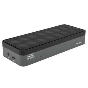 Targus C型 USB 扩展插口 用于 笔记本电脑, 键盘, 鼠标, 显示器, 麦克风, 耳机, 扬声器, Workstation, 耳机 - 100 W - 灰 - 4 支持的显示器 - 4K - 3840 x 2160 - 4 x US