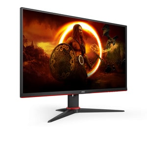 AOC AGON Q27G2E/BK 27" Class WQHD Monitor LCD para gaming - 16:9 - Preto, Vermelho - 68,6 cm (27") Viewable - Alinhamento 