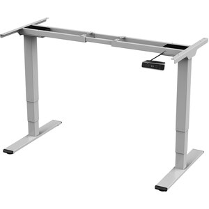 Digitus Elektrisch höhenverstellbares Tischgestell, Dual-Motor, 3-Stufen, Grau. Höchstgewichtskapazität: 100 kg, Höhenanpa