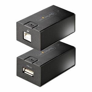 StarTech.com 150m (492ft) USB 2.0 Extender over Cat5e/Cat6 Ethernet Cable, Externally Powered USB Extender/Adapter via RJ4