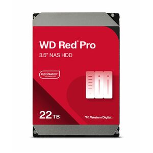 22TB RED PRO 512MB CMR 3.5IN SATA 6GB/S INTELLIPOWERRPM