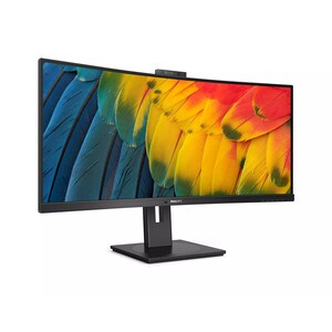 Philips 34B1U5600CH 34" (86.4 cm) Class Webcam UW-QHD Curved Screen LCD Monitor - 21:9 - Textured Black - 34" (86.4 cm) Vi
