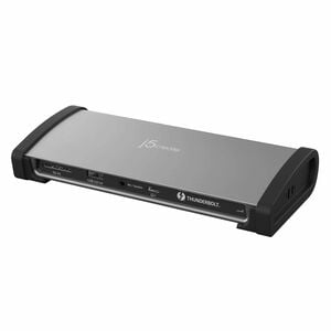 j5create Thunderbolt 4 Docking Station for Desktop PC, Notebook, Monitor, Mouse, Keyboard, Printer - Memory Card Reader - 