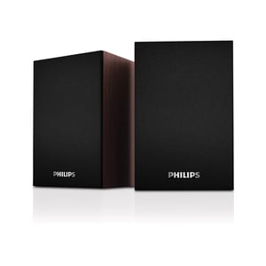 Philips 2.0 Sistema de colunas - 7 W RMS - Preto - Tabletop - 75 Hz para 20 kHz - USB - 1