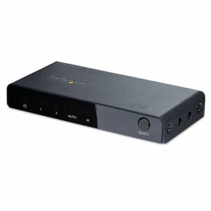 StarTech.com Video Switchbox - Cable - 8K - 1440p - 2 Input Device - 1 Display - Display - 1 x USB - 2 x HDMI In - 1 x HDM