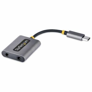 StarTech.com Audio Adapter - 1 - 1 x 24-pin USB 2.0 Type C - Male - 2 x Mini-phone Stereo Audio - Female - Aluminium Conne