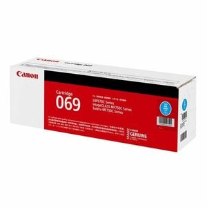 Canon 069 C 原版 标准 产出 激光 碳粉盒 - 青色 包