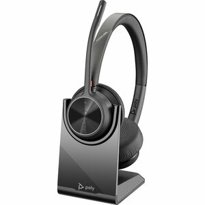 Poly Voyager 4300 UC 4320 Kabel/Kabellos Kopfbügel, Auf den Ohren Stereo Headset - Schwarz - Microsoft-Teams-Zertifizierun