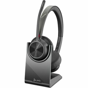 Poly Voyager 4300 UC 4320 Kabel/Kabellos Kopfbügel, Auf den Ohren Stereo Headset - Schwarz - Microsoft-Teams-Zertifizierun