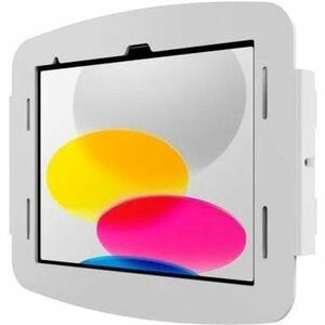Compulocks iPad 10.9" 10th Gen Space Enclosure Wall Mount White - High-Grade Aluminum Enclosure, Conceals charging cable, 