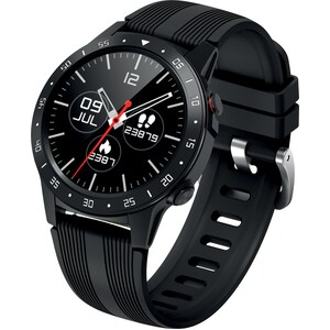 MaxCom FW37 Argon Smartwatch - Nero Body Color - Alluminio Body Material - Monitor battito cardiaco, Pedometro, Barometro,