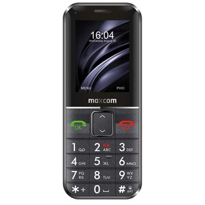 Telefono di funzione MaxCom Comfort MM735 - 2G - 5,6 cm (2,2") TFT 176 x 220 - Nero - Bar - SIM-free - Rear Camera: 2 Mega