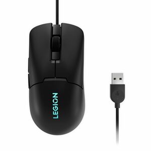 Lenovo Legion M300s Gaming Mouse - USB 2.0 Type A - Optical - 6 Button(s) - 6 Programmable Button(s) - Shadow Black - 1 - 