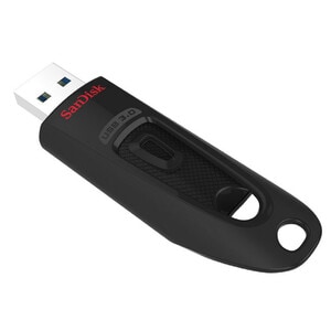 SanDisk Ultra 16 GB USB 3.0 Flash Drive - Black - 128-bit AES - 130 MB/s Read Speed - 5 Year Warranty