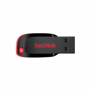 SanDisk Cruzer Blade 128 GB USB 2.0 Flash Drive - Red, Black - 5 Year Warranty