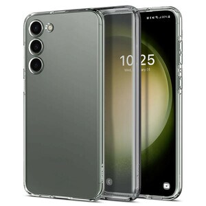Spigen Liquid Crystal Case for Samsung Galaxy S23 Smartphone - Crystal Clear - Drop Resistant, Ding Resistant, Scratch Res