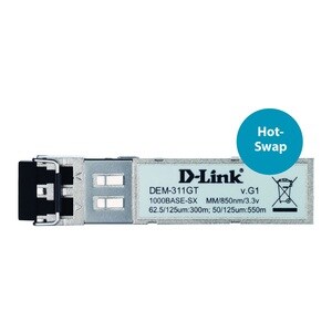 Origin GBIC - 1 x LC 1000Base-SX - For Data Networking - Optical Fiber - Multi-mode - Gigabit Ethernet - 1000Base-SX - 550