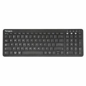 Targus Midsize Multi-Device Bluetooth Antimicrobial Keyboard, Black - Bluetooth - 5.1 - Windows, macOS - English (US) - De
