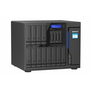 QNAP Turbo NAS TS-1655-8G 12 x Total de compartimentos Sistema de armazenamento SAN/NAS - 5 GB Flash Memory Capacity - Int