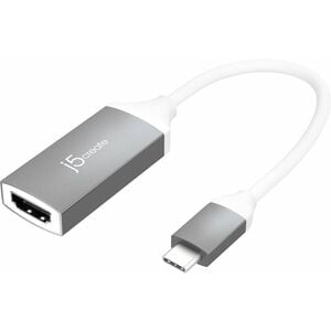 j5create JCA153G-N Adaptador A/V - 1 - 3840 x 2160 Supported - Cinza Espacial, Branco