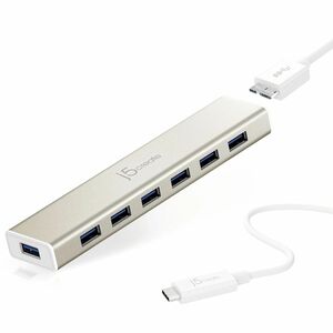 j5create Hub USB - USB Tipo C - Externo - 7 Total USB Port(s)