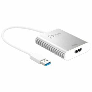 j5create JUA354-N Adaptador A/V - 1 - 3840 x 2160 Supported - Prata