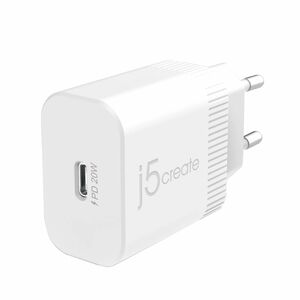 j5create JUP1420-EN 20 W Adaptador de CA - 1 Pack - Adaptador universal - 1 USB Tipo C - para iPhone, Smartphone, iPad Pro
