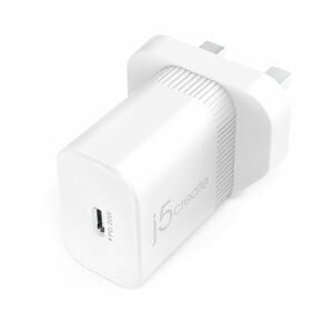 j5create JUP1420-FN 20 W Adaptador de CA - 1 Pack - Adaptador universal - 1 USB Tipo C - para iPhone, Smart Watch, Auscult
